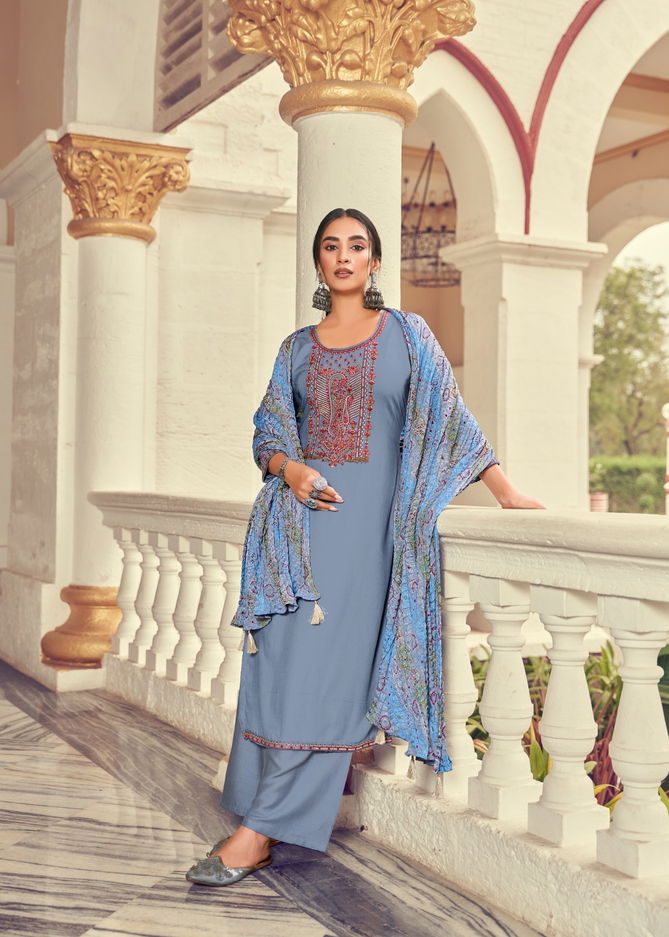 Lehariya By Hermitage Viscose Rayon Dress Material Catalog